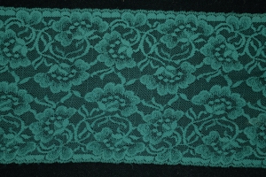 6.25 inch Flat Lace, Hunter Green (10 yards) MADE IN USA