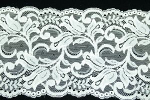6.5 inch Flat Lace, White (10 yards) MADE IN USA
