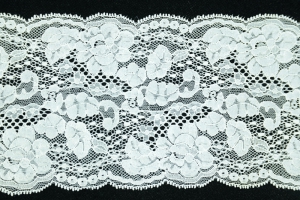 5 inch Flat Lace, Ivory (10 yards) MADE IN USA