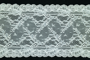 6.5 inch Flat Lace, Cream (10 yards) MADE IN USA