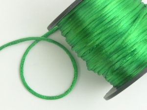 Round Satin Cord, Emerald, 2.5mm x 40 Meters / 43.74 Yards (1 Spool) SALE ITEM