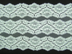 10.25 inch Flat Double Edge Galloon Lace, Ivory (10 yard bolt) MADE IN USA