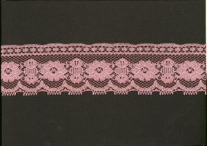 2 Inch Flat Lace, Mauve (50 yards) MADE IN USA