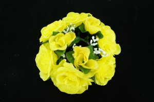 Yellow Candle Ring For Pillar Candle (Lot of 1) SALE ITEM