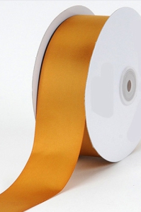 Single Faced Satin Ribbon , Old Gold, 1/4 Inch x 25 Yards (1 Spool) SALE ITEM