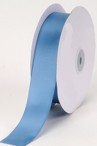 Single Faced Satin Ribbon , Antique Blue, 1/4 Inch x 25 Yards (1 Spool) SALE ITEM