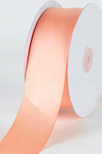 Single Faced Satin Ribbon , Peach, 1-1/2 Inch x 25 Yards (1 Spool) SALE ITEM