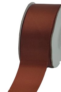 Single Faced Satin Ribbon , Rust, 1-1/2 Inch x 25 Yards (1 Spool) SALE ITEM
