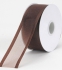 Organza Ribbon With Satin Edge , Brown, 1-1/2 Inch x 25 Yards (1 Spool) SALE ITEM