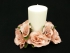 Blush Candle Ring For Pillar Candle (Lot of 1) SALE ITEM