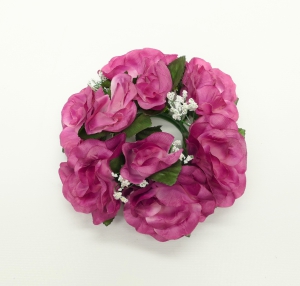 Mauve Candle Ring For Pillar Candle (Lot of 1) SALE ITEM