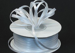 Double Faced Satin Ribbon , White, 1/8 Inch x 100 Yards (1 Spool) SALE ITEM