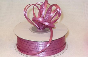Double Faced Satin Ribbon , Mauve, 1/16 Inch x 100 Yards (1 Spool) SALE ITEM