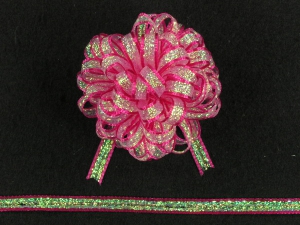 Pull Bow Ribbon , Fuchsia, 3/8 Inch x 50 Yards (1 Spool) SALE ITEM