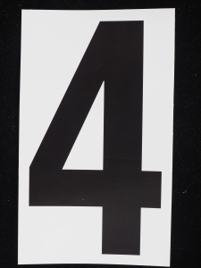 10-5" Sticker Decal Vinyl Adhesive Address Numbers Black & White No.8 USA MADE 