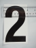 Number "2" - 5 Inch Sticker Decal Vinyl Adhesive Address Numbers Black & White (lot of 10) SALE ITEM MADE IN USA