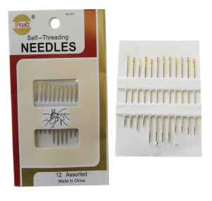 Ramo-Ze Self Threading Needles (1 Package of 12 Needles) SALE ITEM