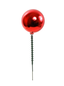 Red (Shiny) 25MM Plastic Ball Pick x1 (Lot of 1 Box - 144 Pcs.) SALE ITEM