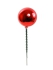 25MM Red (Shiny) Plastic Ball Pick x1 (Lot of 1 Box - 144 Pcs.) SALE ITEM