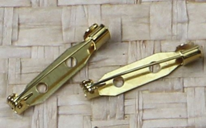 Gold Color .75" Metal Brooch Back Bar Pins (Lot of 144 Pins) SALE ITEM