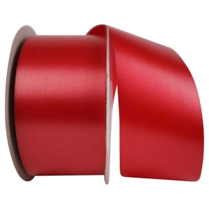 Medium Red, Embossed, Polypropylene, Florentine Ribbon 2 ½ Inch x 100 yds., (1 Spool) SALE ITEM