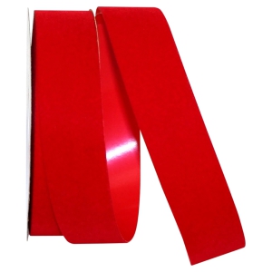 1.375 Inch Outdoor Medium Red Velvet Ribbon, 25 Yards (1 Spool) MADE IN USA - SALE ITEM