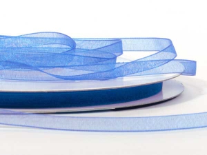 Organza Ribbon , Royal Blue 1/8 Inch x 50 Yards (1 Spool) SALE ITEM