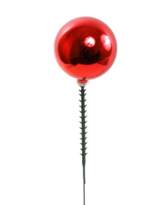 Red (Shiny) 40MM Plastic Ball Pick x1 (Lot of 1 Box - 12 Dz.) SALE ITEM