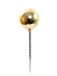 30MM Gold (Shiny) 30MM Plastic Ball Pick With 1 Ball Per Pick (Lot of 1 Box - 144 Pcs.) SALE ITEM
