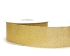 .875 Inch Gold Double Faced Metallic Ribbon, 7/8 Inch x 25 Yards  (1 Spool) SALE ITEM