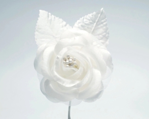 White Open Rose, 2 Inch (Lot of 12) SALE ITEM