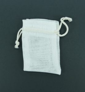 3"X4" White Burlap Pouches (Lot of 1 Poly Bag - 6 pcs. Per Poly Bag) SALE ITEM