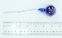 35MM Royal Blue Glass Balls With Wire (Lot of 1 Box - 72  Balls Per Box) SALE ITEM