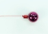 35MM Burgundy Glass Balls With Wire (Lot of 1 Box - 72  Balls Per Box) SALE ITEM