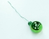 30MM Green Glass Balls With Wire (Lot of 1 Box - 72 Glass Balls Per Box) SALE ITEM