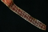 2.5 Inch Wired Christmas Ribbon with Gold Metallic Design on Red Organga, 2-1/2 In. X 10 Yds (Lot of 1 Spool)  SALE ITEM