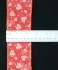 2.5 Inch Wired Valentine's Day Ribbon, Silver Metallic Hearts on Red Satin 2 ½ x 25 yds., (Lot of 1 Spool) SALE ITEM