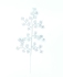 Silver Glittered Leaf Spray, 16 Inches (Lot of 1 Bag, 12 Leaves Per Bag) SALE ITEM