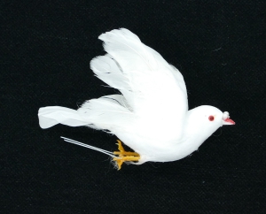 White Flying Dove, 4.5 inch (lot of 12)