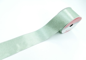 2.5 Inch Metallic Mint Wired Ribbon, Great For Easter and Christmas, 25 Feet Per Spool (Lot of 1 Spool) SALE ITEM