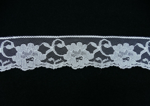 2 inch Flat Lace, white (178 Yards - FULL SPOOL) MADE IN USA