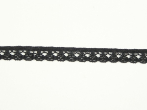 .5 inch Flat Lace, black (100 yards) 2971 Black MADE IN USA