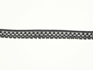 .375 inch Flat Lace, black (100 yards) MADE IN USA