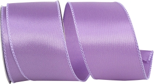 2.5 Inch Lavender Satin Ribbon With Wired Edges, 10 Yard Spool (1 Spool) SALE ITEM