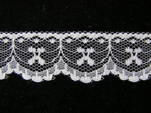 1 inch Flat Lace, white (83 yards) MADE IN USA