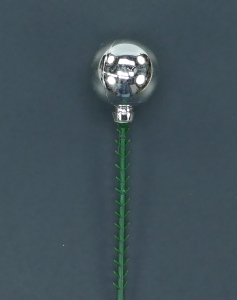 25MM Silver (Shiny) 25MM Plastic Ball Pick x1 (Lot of 1 Box - 144 Pcs.) SALE ITEM