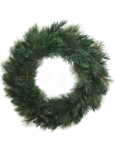 24 Inch Super Mixed Spruce Artificial Pine Wreath - 150 Tips (lot of 1) SALE ITEM