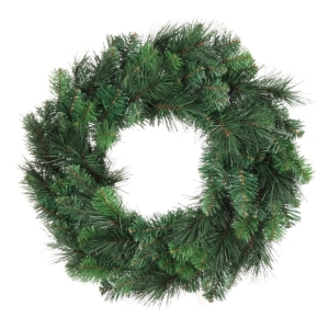 20 Inch Deluxe Evergreen Artificial Pine Wreath - 110 Tips (lot of 1) SALE ITEM