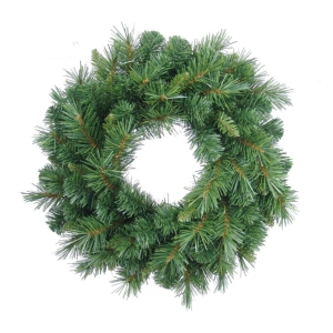 20 Inch Glacier Pine Mixed Artificial Pine Wreath - 95 Tips (lot of 1) SALE ITEM