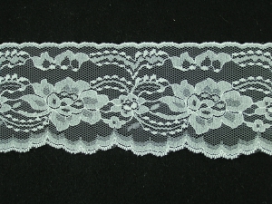 3.5 Inch Flat Lace, Ivory (25 YARDS)